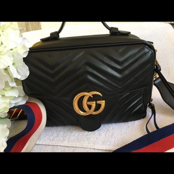 gucci marmont web strap